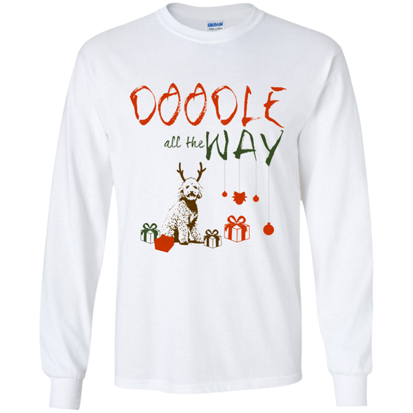 Doodle All The Way - Gildan LS Ultra T-Shirt