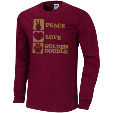 Peace Love Goldendoodle - Gildan Long Sleeve