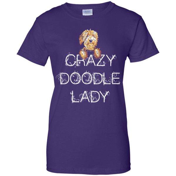 Crazy Doodle Lady - Ladies Gildan T-Shirt