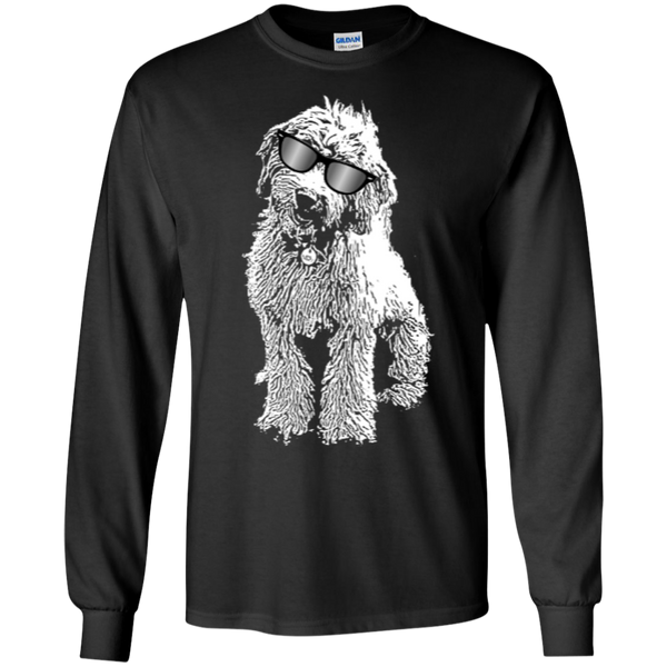 Doodle With Glasses - Long Sleeve Gildan Tshirt