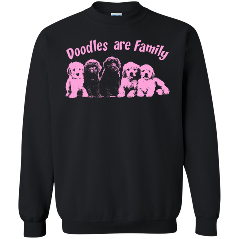 Doodles Are Family - Gildan Crewneck Sweatshirt