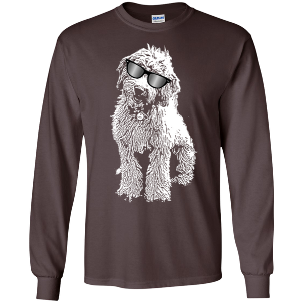 Doodle With Glasses - Long Sleeve Gildan Tshirt