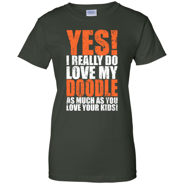 Really Love My Doodle - Gildan Ladies T-Shirt