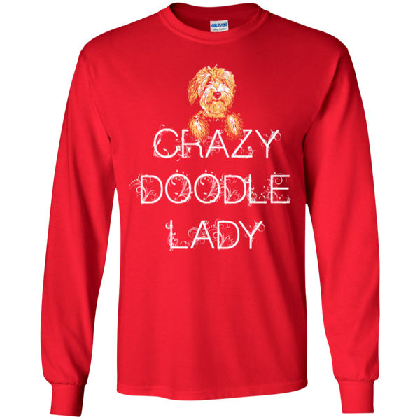 Crazy Doodle Lady - Gildan Long Sleeve T-Shirt