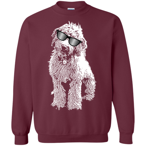 Doodle With Glasses - Gildan Crewneck Sweatshirt