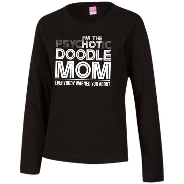 Hot Doodle Mom - Ladies Long Sleeve T-Shirt