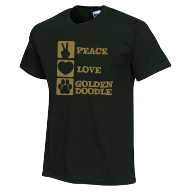 Peace Love Goldendoodle - Gildan T-Shirt