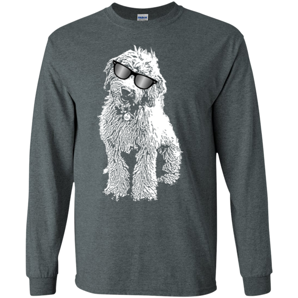 Doodle With Glasses - Long Sleeve Gildan Tshirt