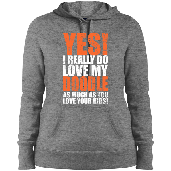 Really Love My Doodle - Ladies Hooded Sweatshirt