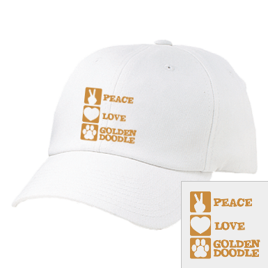 Peace Love Goldendoodle - Twill Cap