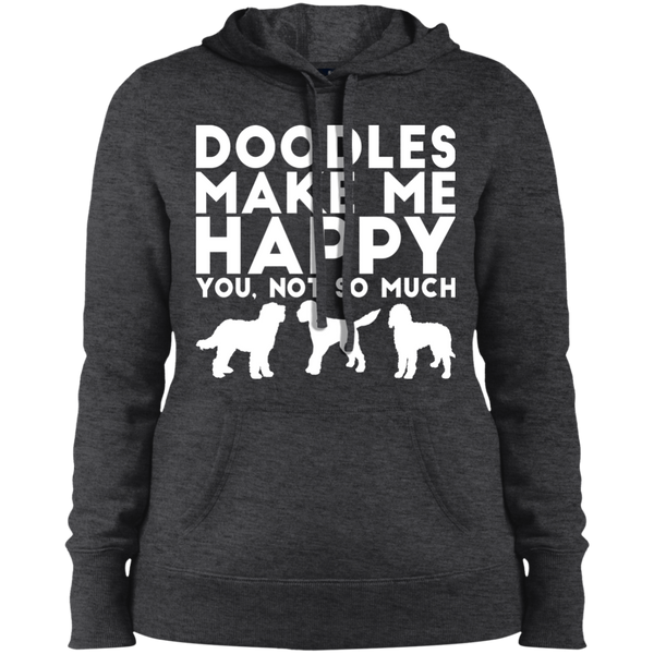 Doodles Make Me Happy - Ladies' Hooded Sweatshirt