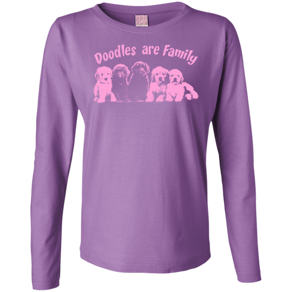 Doodles Are Family - Ladies Long Sleeve T-Shirt