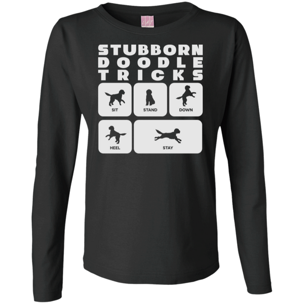 Doodle Tricks - Ladies Long Sleeve TShirt