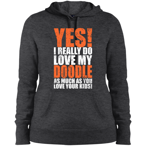 Really Love My Doodle - Ladies Hooded Sweatshirt