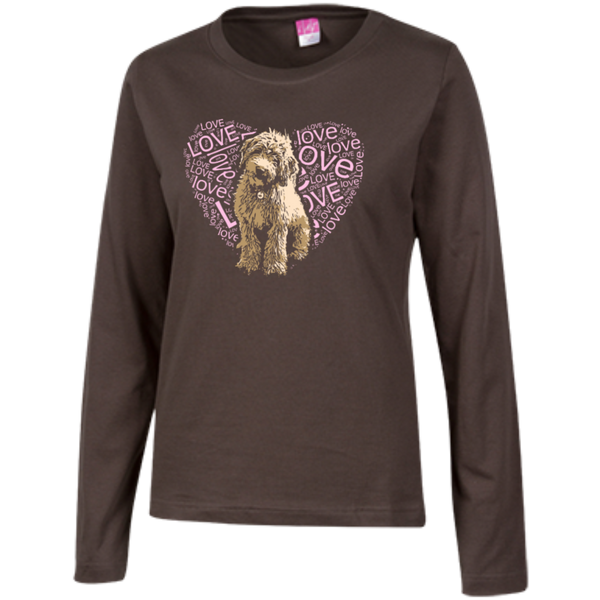 I LOVE Doodles - Ladies Long Sleeve T-Shirt