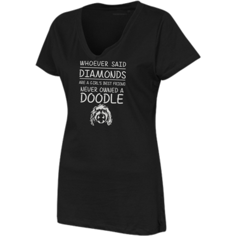 Doodle Best Friend - Womens V-Neck