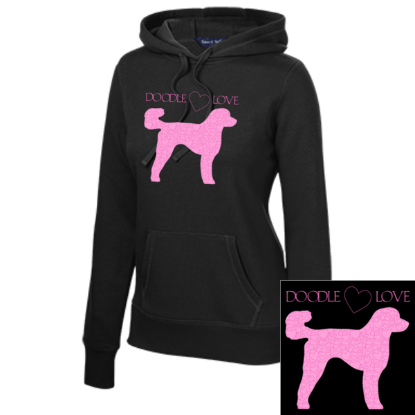 Doodle Love - Ladies Pullover Hooded Sweatshirt