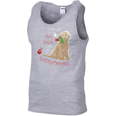 God Sent Me A Goldendoodle - Gildan Tank Top