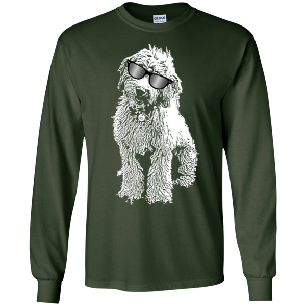 Doodle With Glasses - Long Sleeve Gildan Tshirt