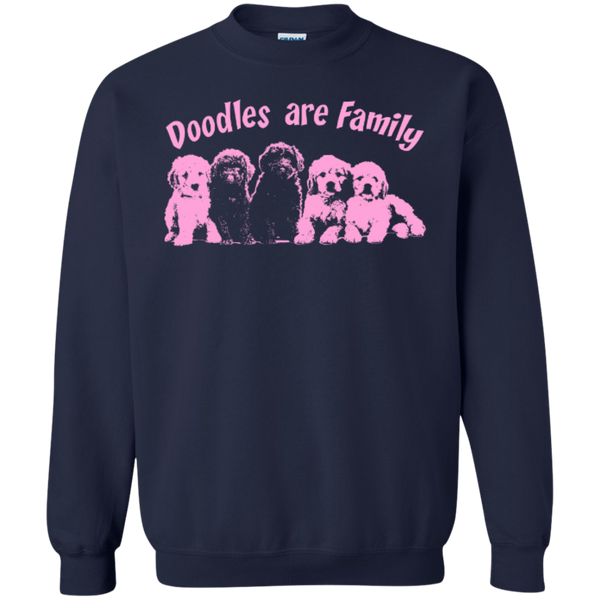 Doodles Are Family - Gildan Crewneck Sweatshirt