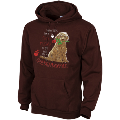 God Sent Me A Goldendoodle - Gildan Hoodie