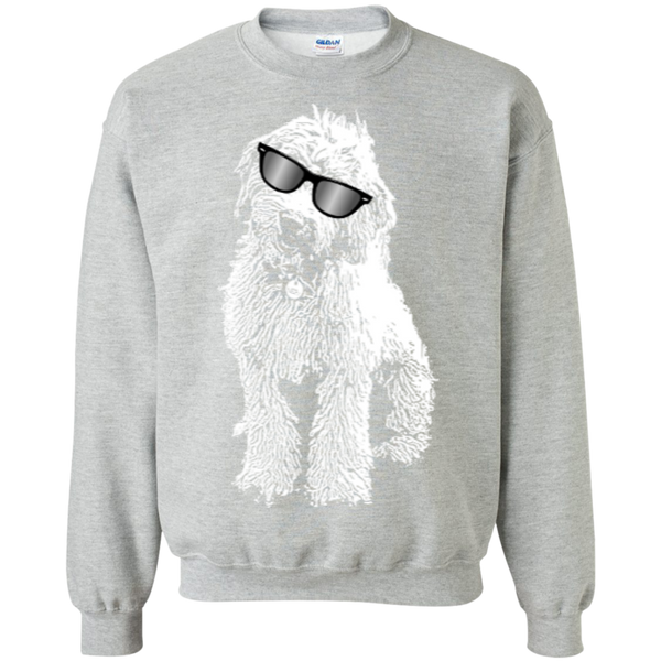 Doodle With Glasses - Gildan Crewneck Sweatshirt