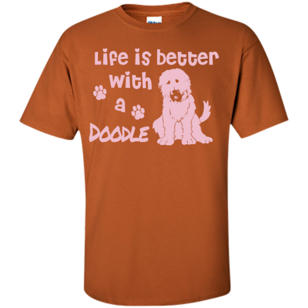 Life Is Better With A Doodle (Pink) - Gildan T-Shirt