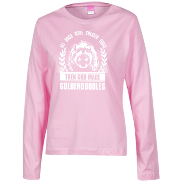 Then God Made Goldendoodles - Ladies Long Sleeve T-Shirt