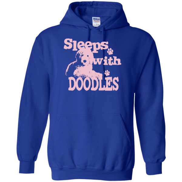 Sleeps With Doodles (Pink) - Gildan Hoodie