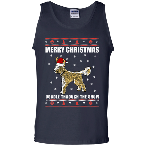 Doodle Through The Snow (Christmas Sweater) - Gildan Tank Top