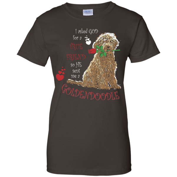 God Sent Me A Goldendoodle - Ladies T-Shirt