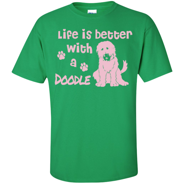 Life Is Better With A Doodle (Pink) - Gildan T-Shirt