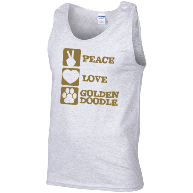 Peace Love Goldendoodle - Gildan Tank Top