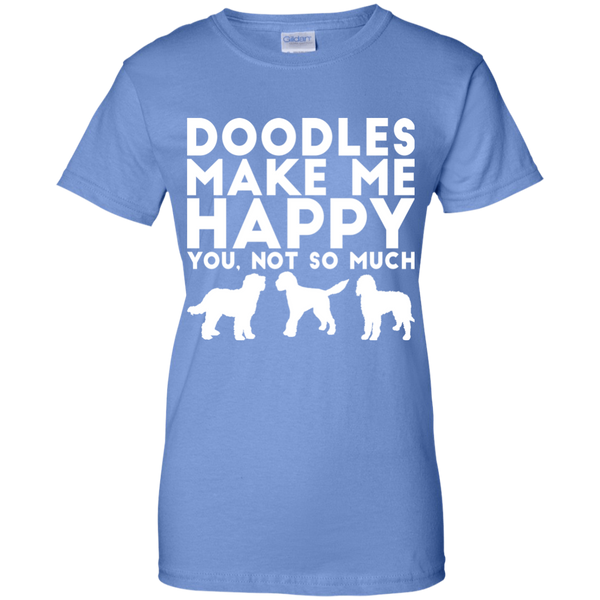 Doodles Make Me Happy - Gildan Ladies' T-Shirt