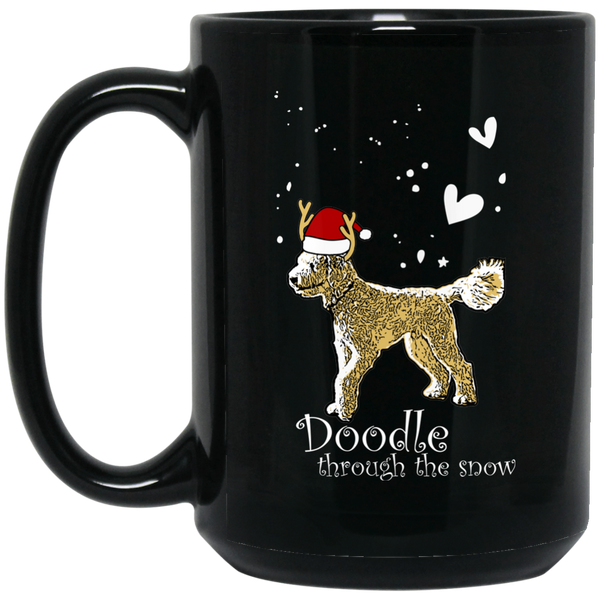 Doodle Through The Snow Mug (15 oz. Black)