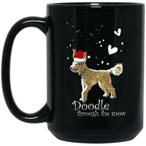 Doodle Through The Snow Mug (15 oz. Black)