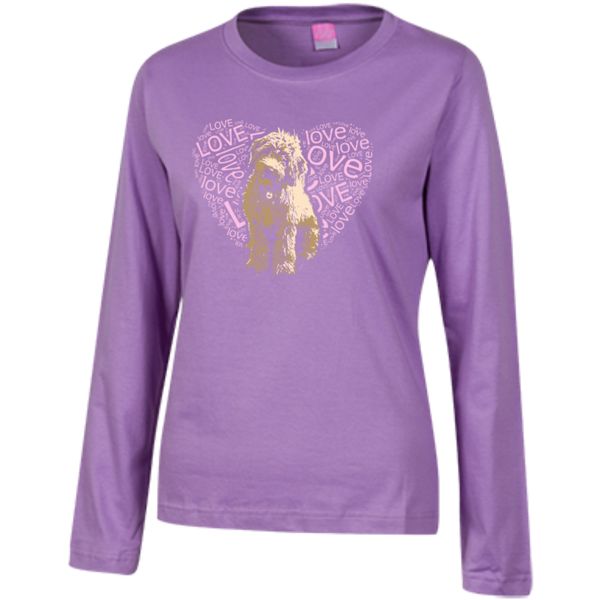 I LOVE Doodles - Ladies Long Sleeve T-Shirt