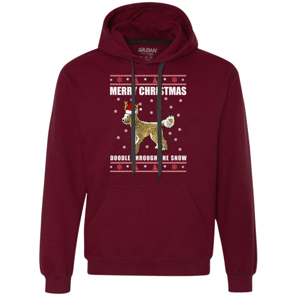 Doodle Through The Snow (Christmas Sweater) - Gildan Heavyweight Fleece Sweatshirt