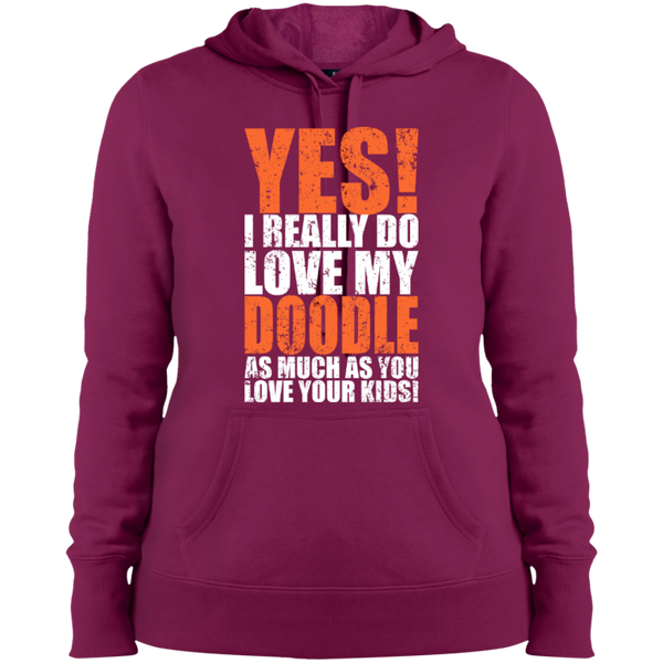 Really Love My Doodle - Ladies Hooded Sweatshirt