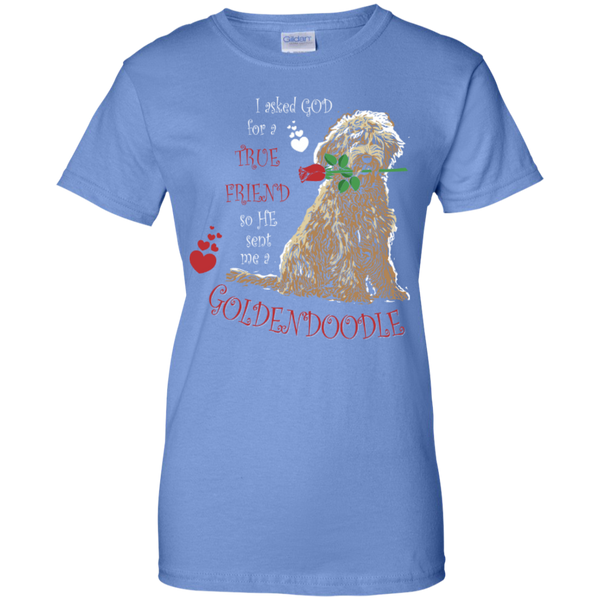 God Sent Me A Goldendoodle - Ladies T-Shirt