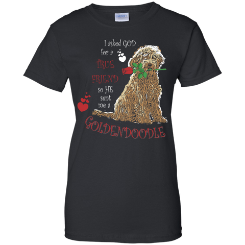 God Sent Me A Goldendoodle - Ladies T-Shirt