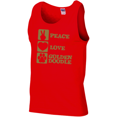 Peace Love Goldendoodle - Gildan Tank Top