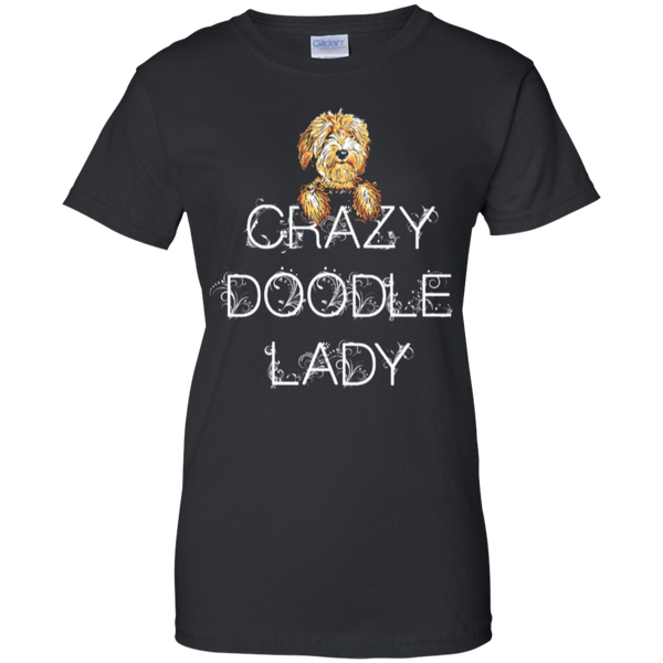 Crazy Doodle Lady - Ladies Gildan T-Shirt