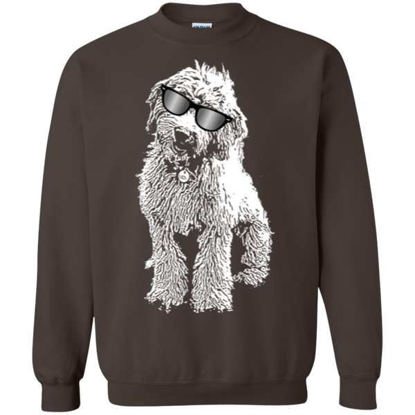 Doodle With Glasses - Gildan Crewneck Sweatshirt