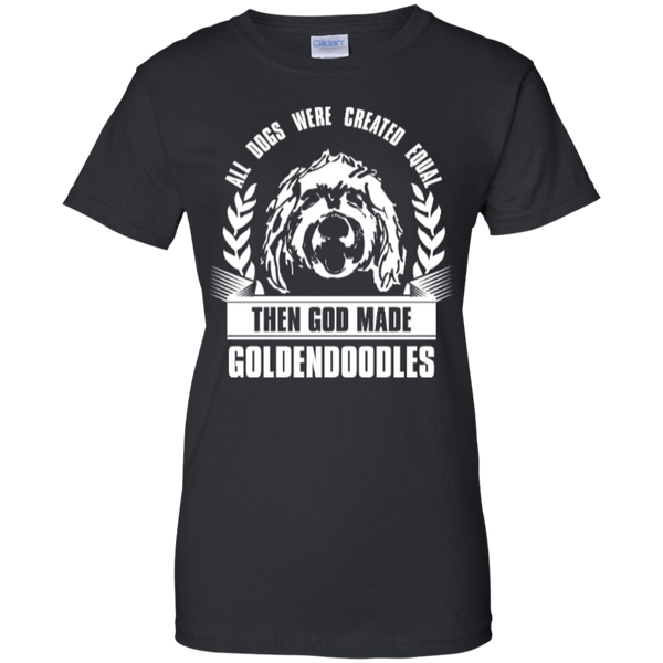 Then God Made Goldendoodles - Gildan Ladies T-Shirt