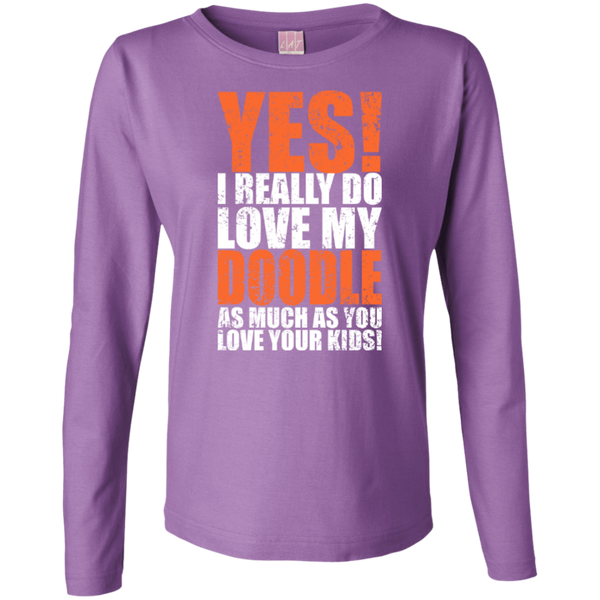 Really Love My Doodle - Ladies Long Sleeve T-Shirt