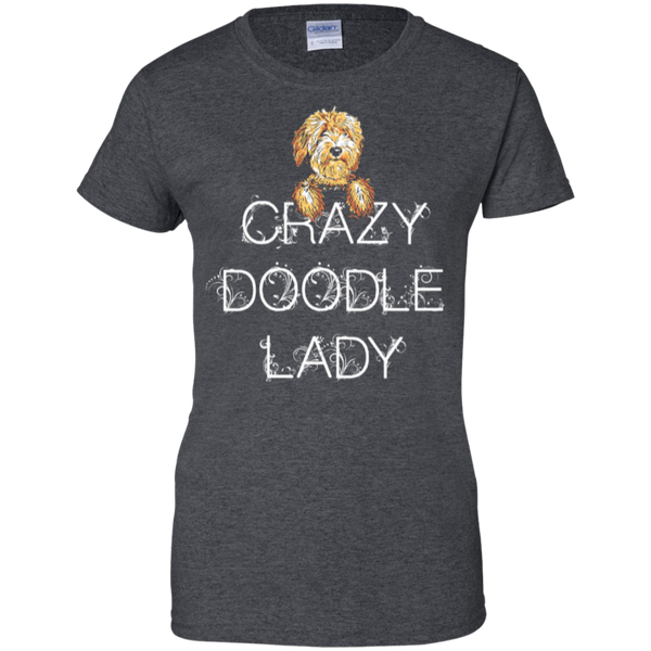 Crazy Doodle Lady - Ladies Gildan T-Shirt