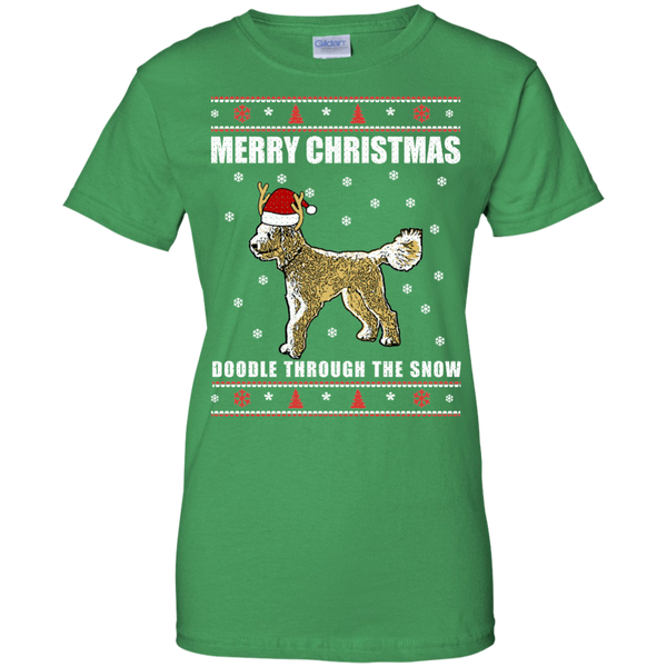 Doodle Through The Snow (Christmas Sweater) - Gildan Ladies' T-Shirt