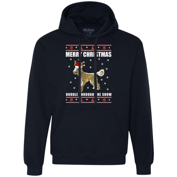 Doodle Through The Snow (Christmas Sweater) - Gildan Heavyweight Fleece Sweatshirt
