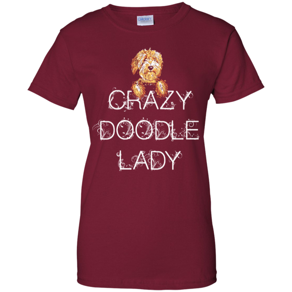 Crazy Doodle Lady - Ladies Gildan T-Shirt